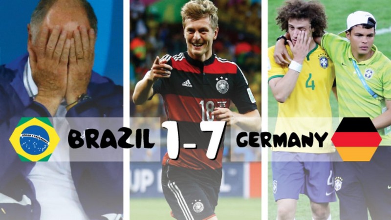 Brazil 1-7 Germany là trận thua muối mặt nhất trong lịch sử của Brazil